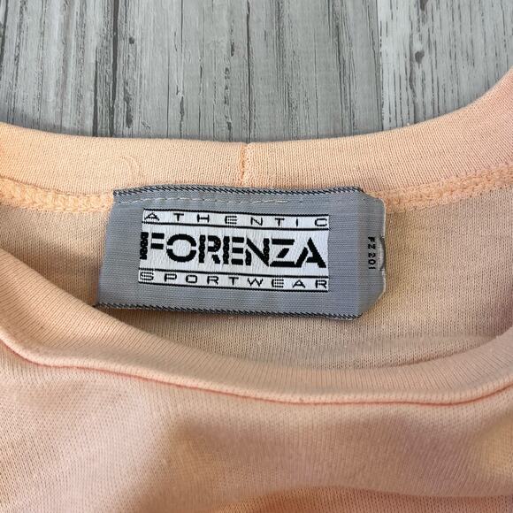 Vintage 80s Forenza Sport Pink 3/4 Sleeve Fitted Crew Neck Pockets Pin Up Dress - Picture 8 of 16